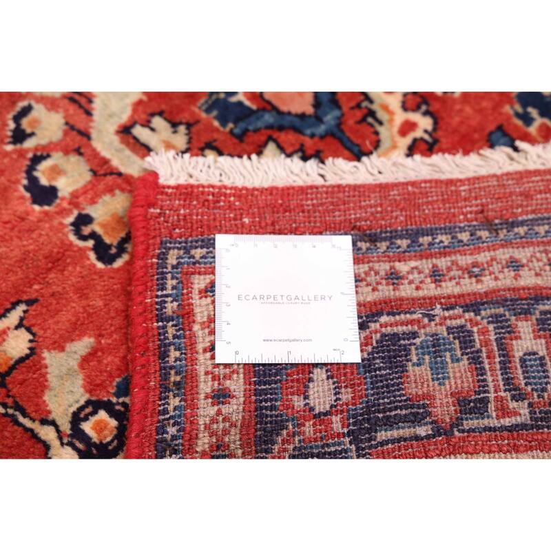 ECARPETGALLERY Hand-knotted Andelz Red Wool Rug - 3'0 x 13'0