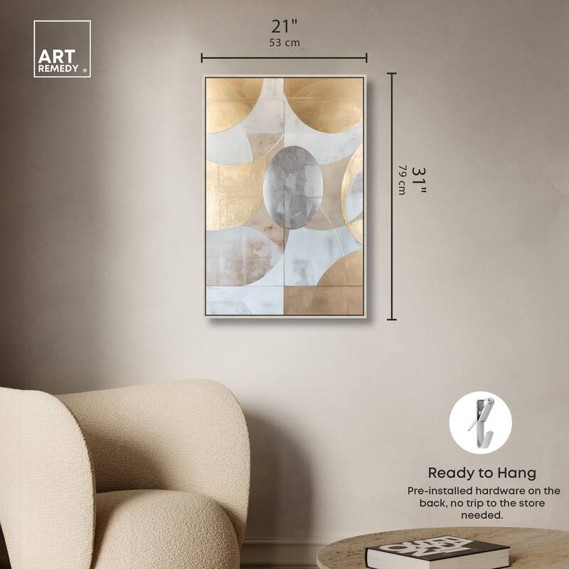 Golden Orb II Canvas by Art Remedy