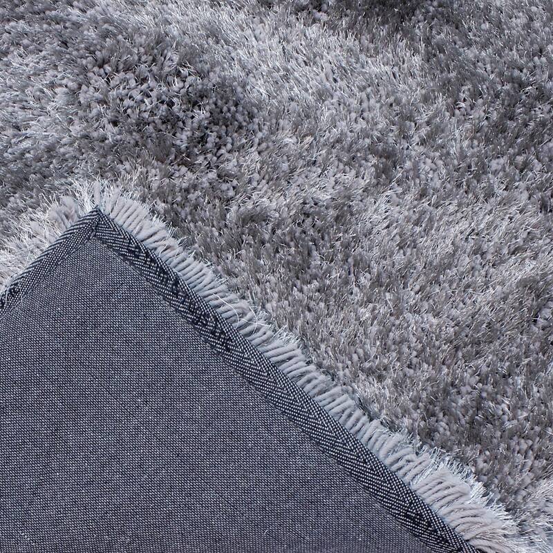 RugBerry Light Gray Shag Area Rug Shaggy Fluffy Soft Thick Pile