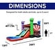 preview thumbnail 11 of 17, HeroKiddo Ninja Warrior Commercial Grade Inflatable Bounce House & Slide Combo for Kids and Adults (with Air Blower)