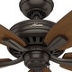 preview thumbnail 6 of 18, Hunter 52" Newsome Outdoor Ceiling Fan with Pull Chain, Damp Rated