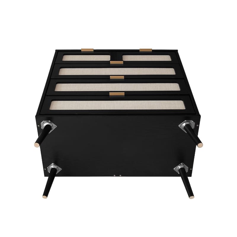 Freestanding Accent Cabinet, Bedroom Storage Cabinet with 5 Drawers