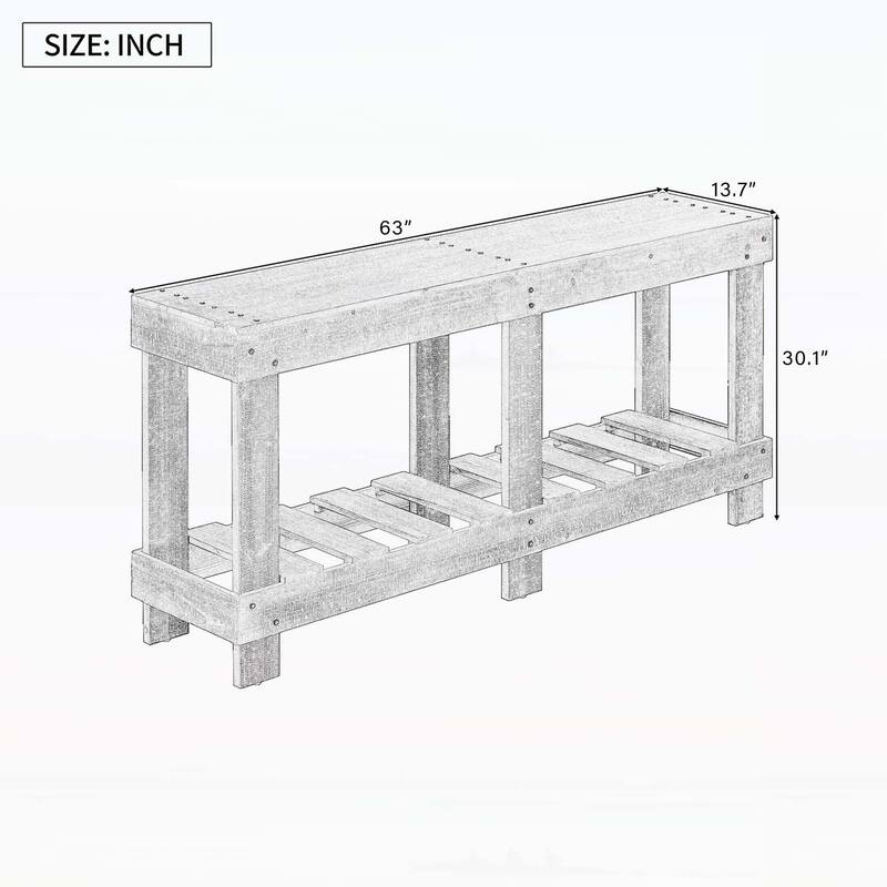 Vintage-Style Entryway Table for Various Home Settings