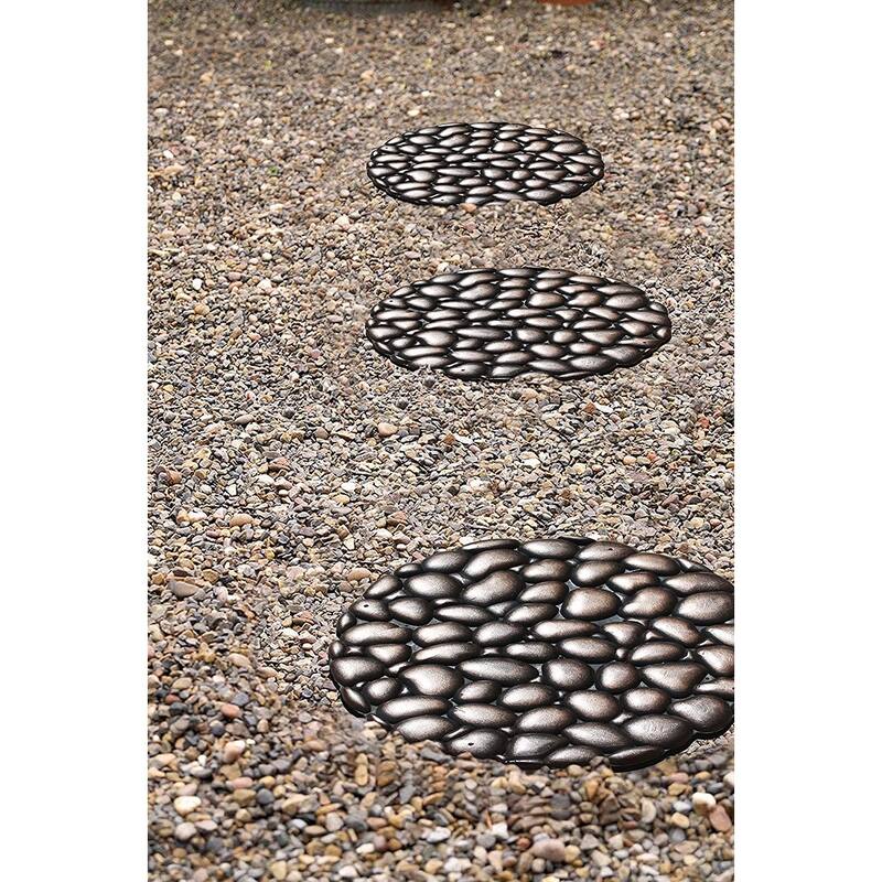 A1HC Rubber Step Mat Multi Functional -Garden Stepping Stone Mat, Outdoor Decorative Tray