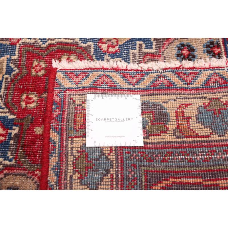 ECARPETGALLERY Hand-knotted Antalya Vintage Burgundy Wool Rug - 8'9 x 12'8