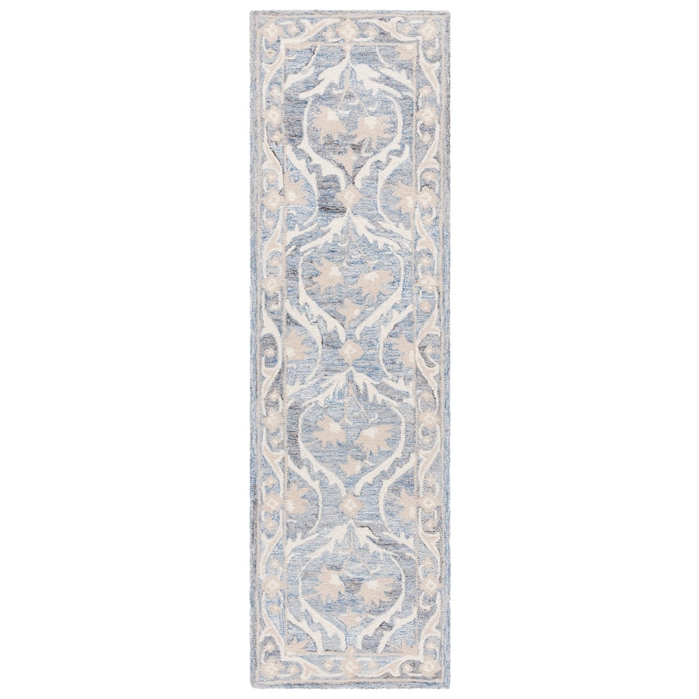 SAFAVIEH Handmade Blossom Luisete Ogee Wool Rug