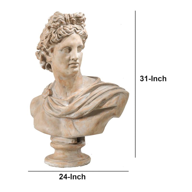 Antiquely Composed Placidia Bust Statue