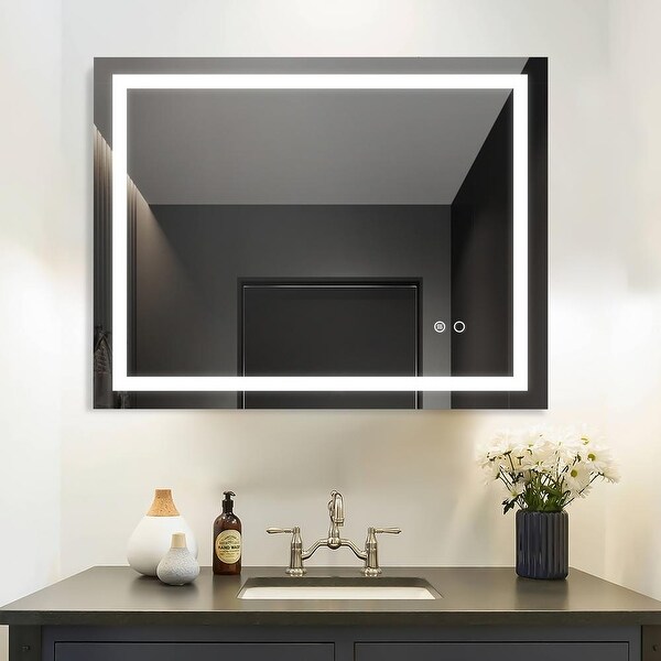 Bathroom mirror with touch button light online