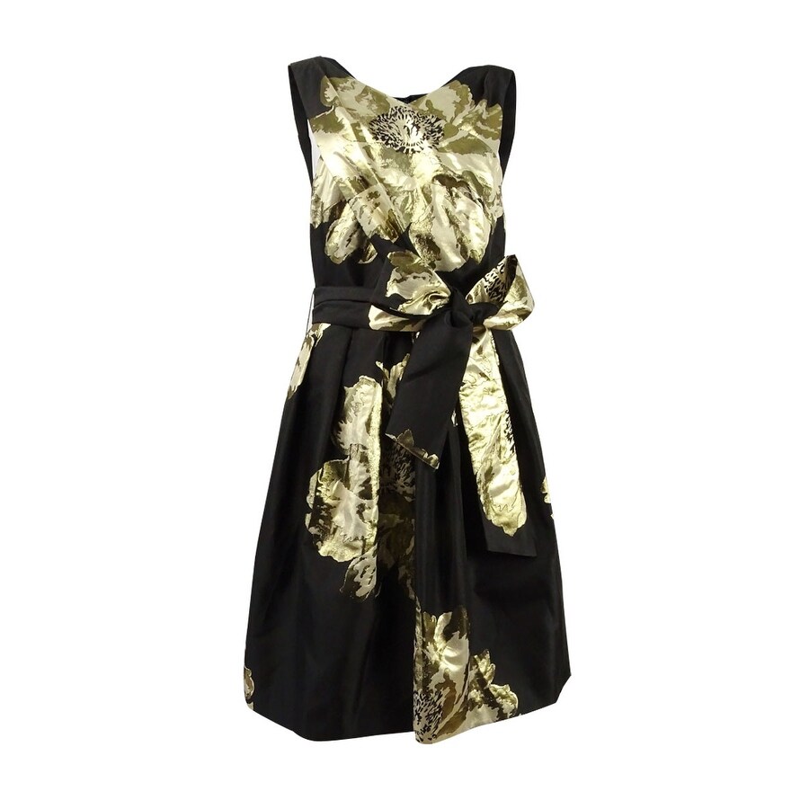 tahari lace fit and flare dress