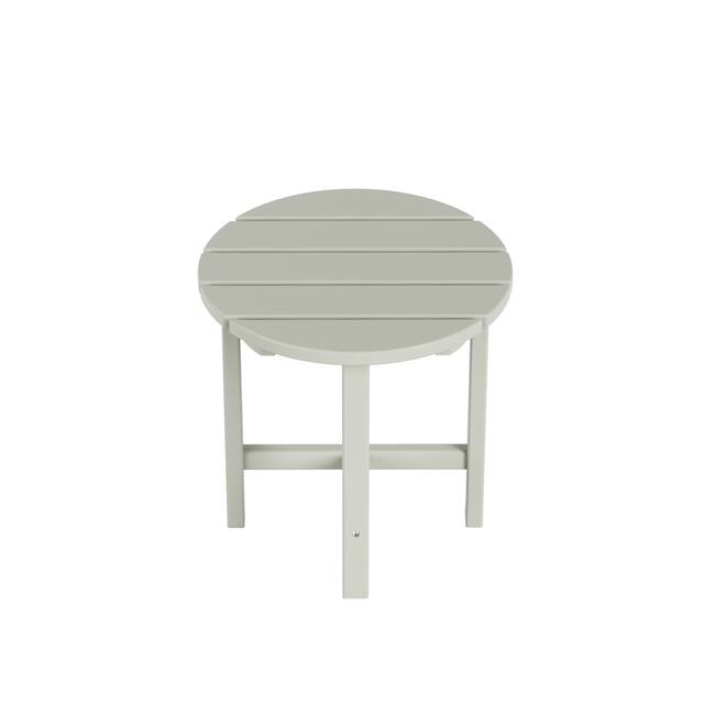 Laguna 18-inch Poly Eco-Friendly All Weather Round Side Table