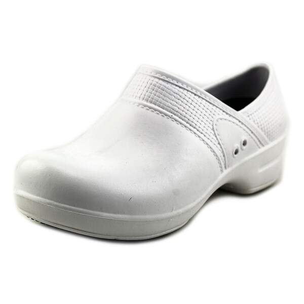 sanita white clogs