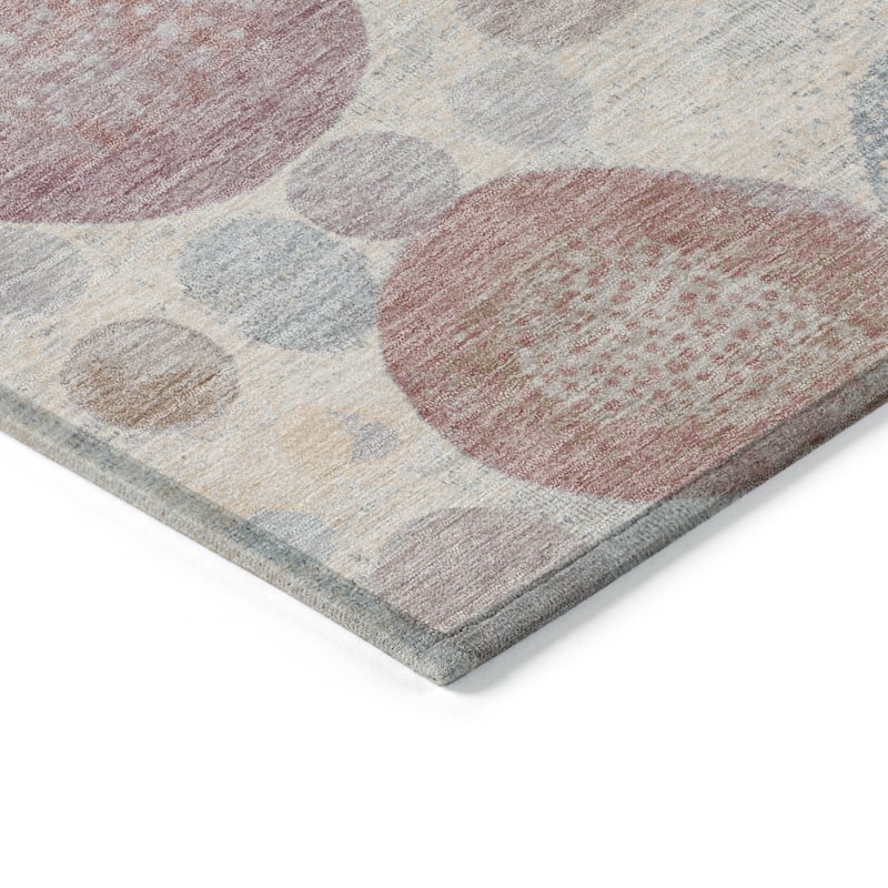 HomeRoots Geometric Transitional Rectangle Outdoor Rug