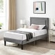 preview thumbnail 17 of 70, Kids Bed Frame, Height Adjustable Upholstered Bed, Twin Size Bed Set of 2
