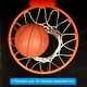 preview thumbnail 5 of 5, 18" Basketball Rim Wall Door Mounted Standard Goal (Hollow Steel) - Orange