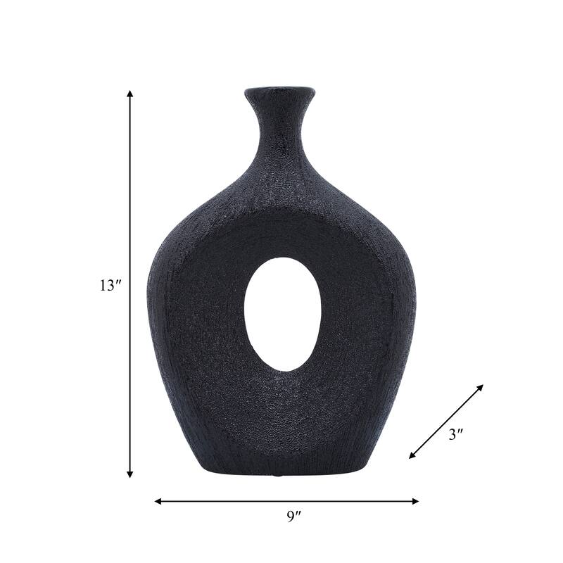 Sagebrook Home Abstract Unique Cut Out Sculptural Vase
