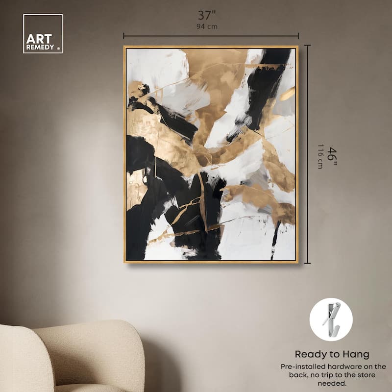 Cracked Gilt II Canvas by Art Remedy