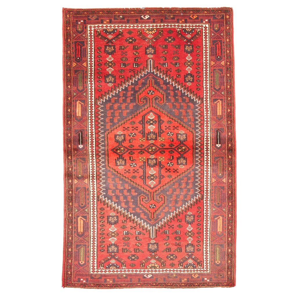 ECARPETGALLERY Hand-knotted Anadol Red Wool Rug - 4'0 x 6'7