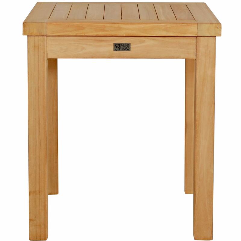 Teak Wood Somers Bathroom Side Table, Small