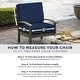 preview thumbnail 3 of 74, Arden Selections Leala Textured Outdoor Dining Chair Cushion Set