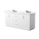 Option White / Giotto Quartz Top / Brushed Nickel