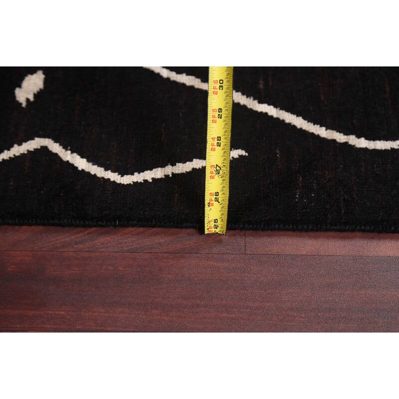 Vegetable Dye Trellis Moroccan Living Room Area Rug Wool Hand-knotted - 6'7" x 9'7"