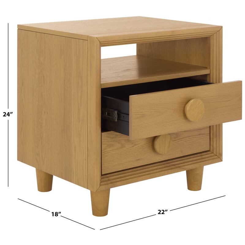SAFAVIEH Home Akanksha 2-Drawer Nightstand