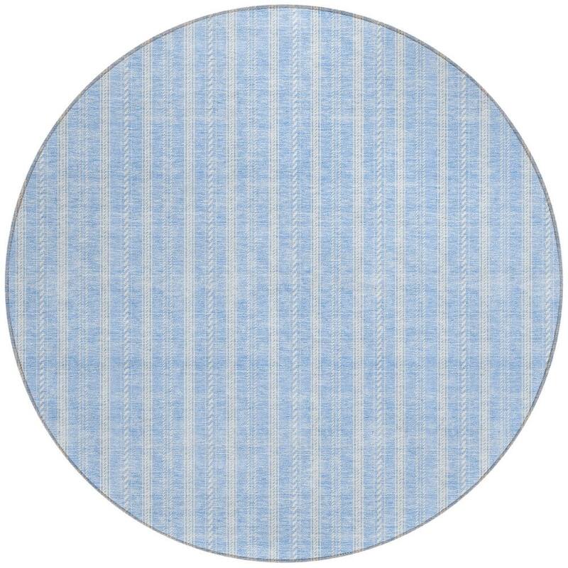 HomeRoots Striped Transitional Rectangle Outdoor Rug