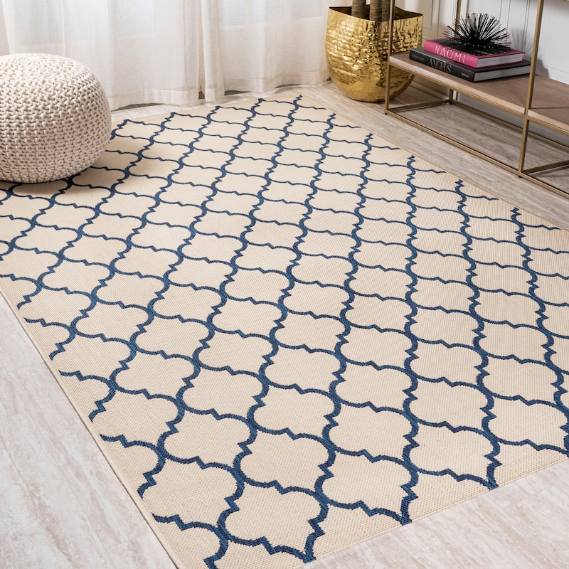 JONATHAN Y Isla Ogee Trellis Indoor/Outdoor Area Rug