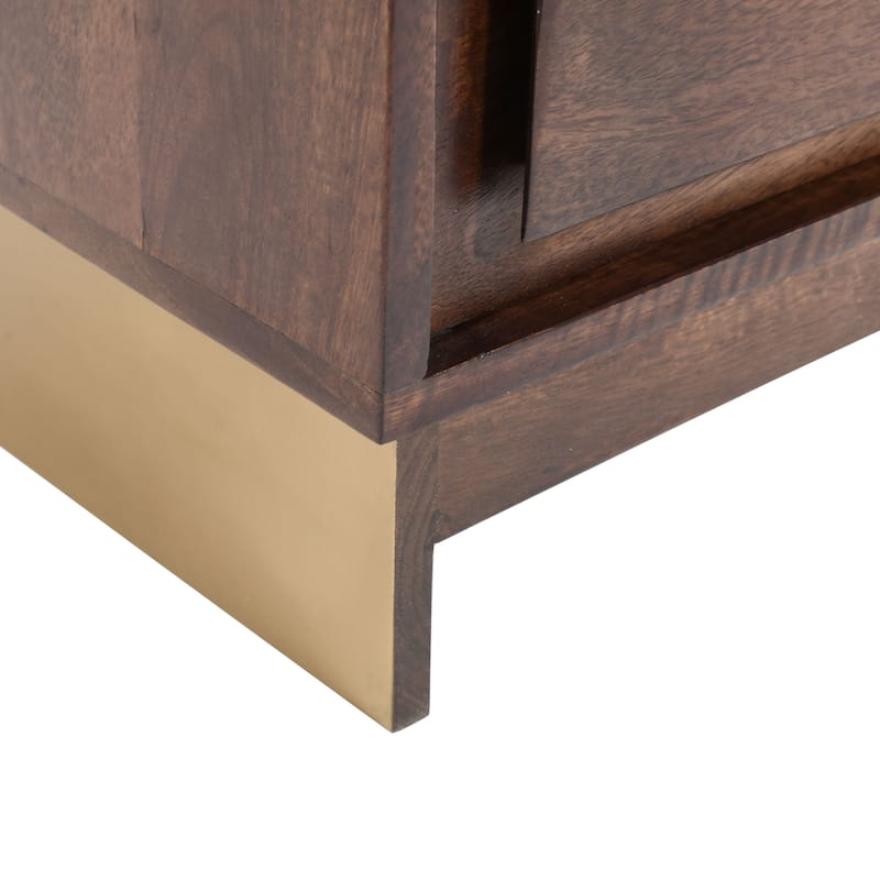 Christopher Knight Home - Bennett Walnut-Finished Solid Wood Nightstand with Drawer