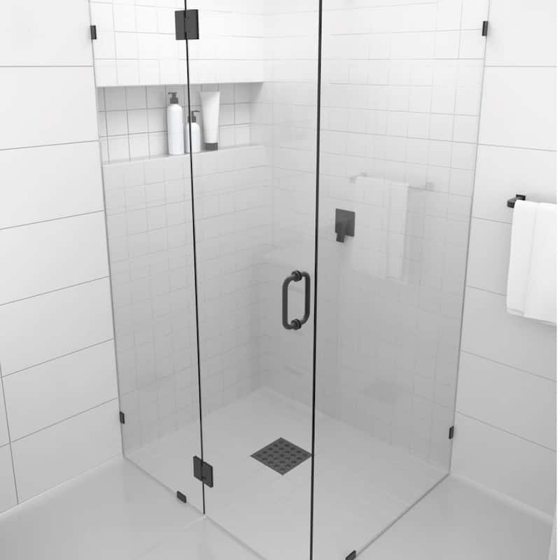 Glass Warehouse Frameless 90-degree Shower Enclosure