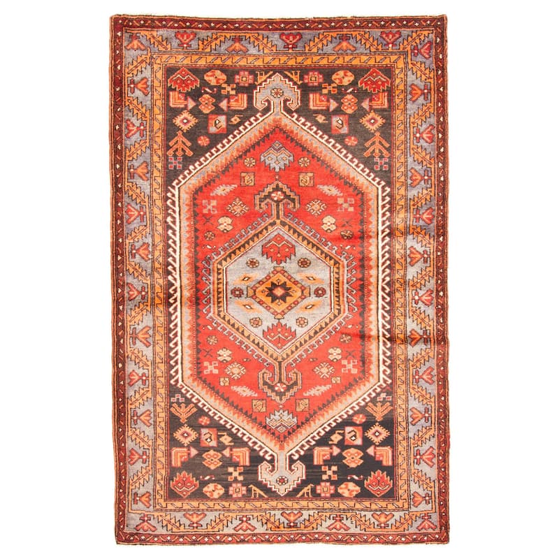 ECARPETGALLERY Hand-knotted Anadol Red Wool Rug - 4'7 x 7'3