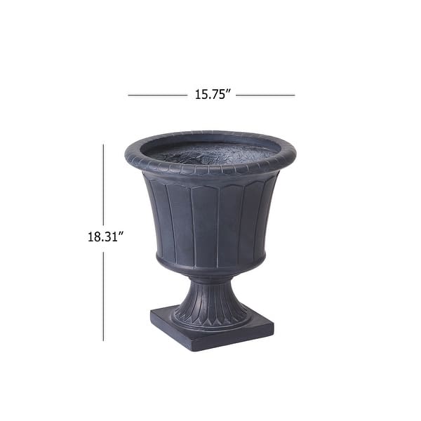 Christopher Knight Home Calista MGO and Fiberglass Compact Outdoor Planter with Drainage