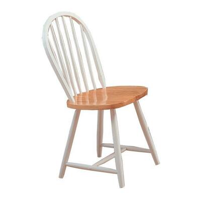 Brown/White Fabric Upholstered Wood Frame Dining Chair, Set of 4, Sturdy Dining Chair for Dining Rooms - 19