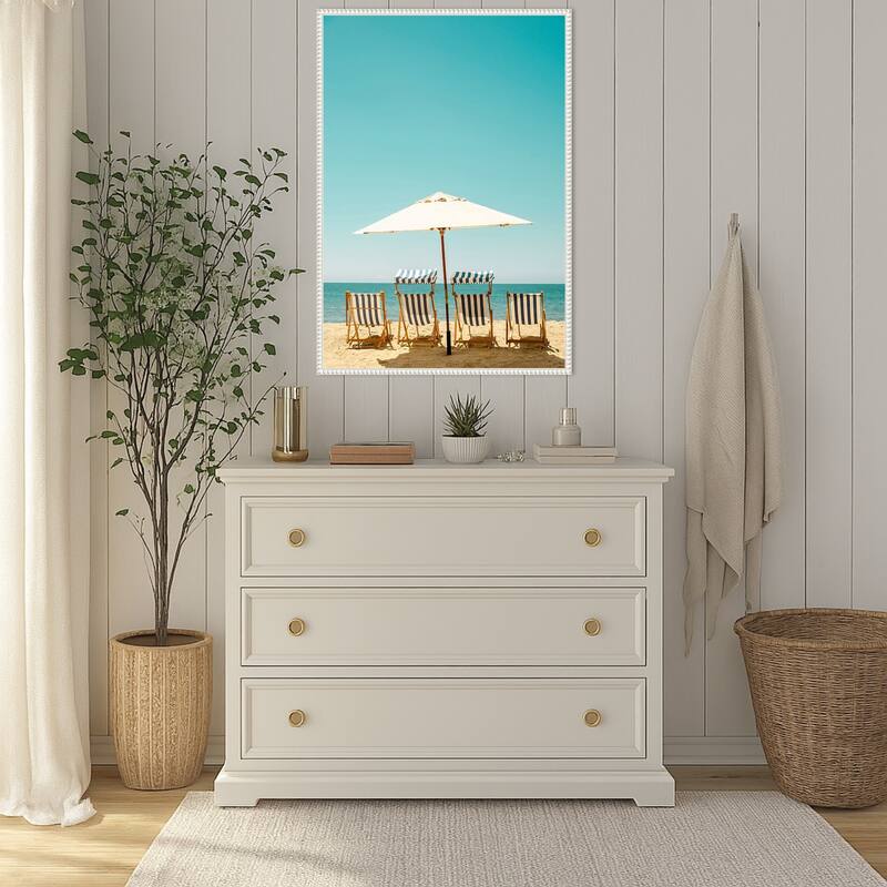 Best Spots by the Ocean by Elena Chukhlebova Framed Canvas Wall Art Print