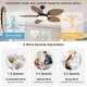 preview thumbnail 6 of 5, 52" Tropical Ceiling Fans with Lights 6-Speed, Dimmable for Farmhouse Modern Living Room Patio - 52 Inches