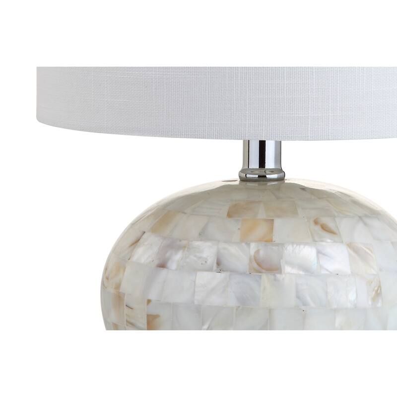 Bailey 16" Seashell LED Table Lamp, Ivory by JONATHAN Y