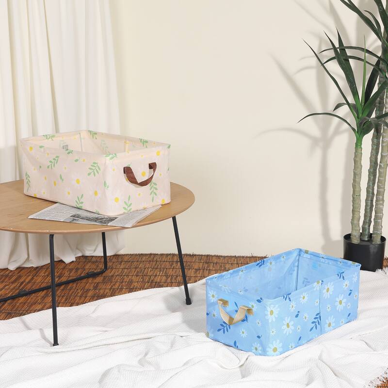 Storage Cube, Collapsible Storage Bin with Handles for Shelves, 1 Pack Storage Basket for Organizing Clothes - 19*11*8in