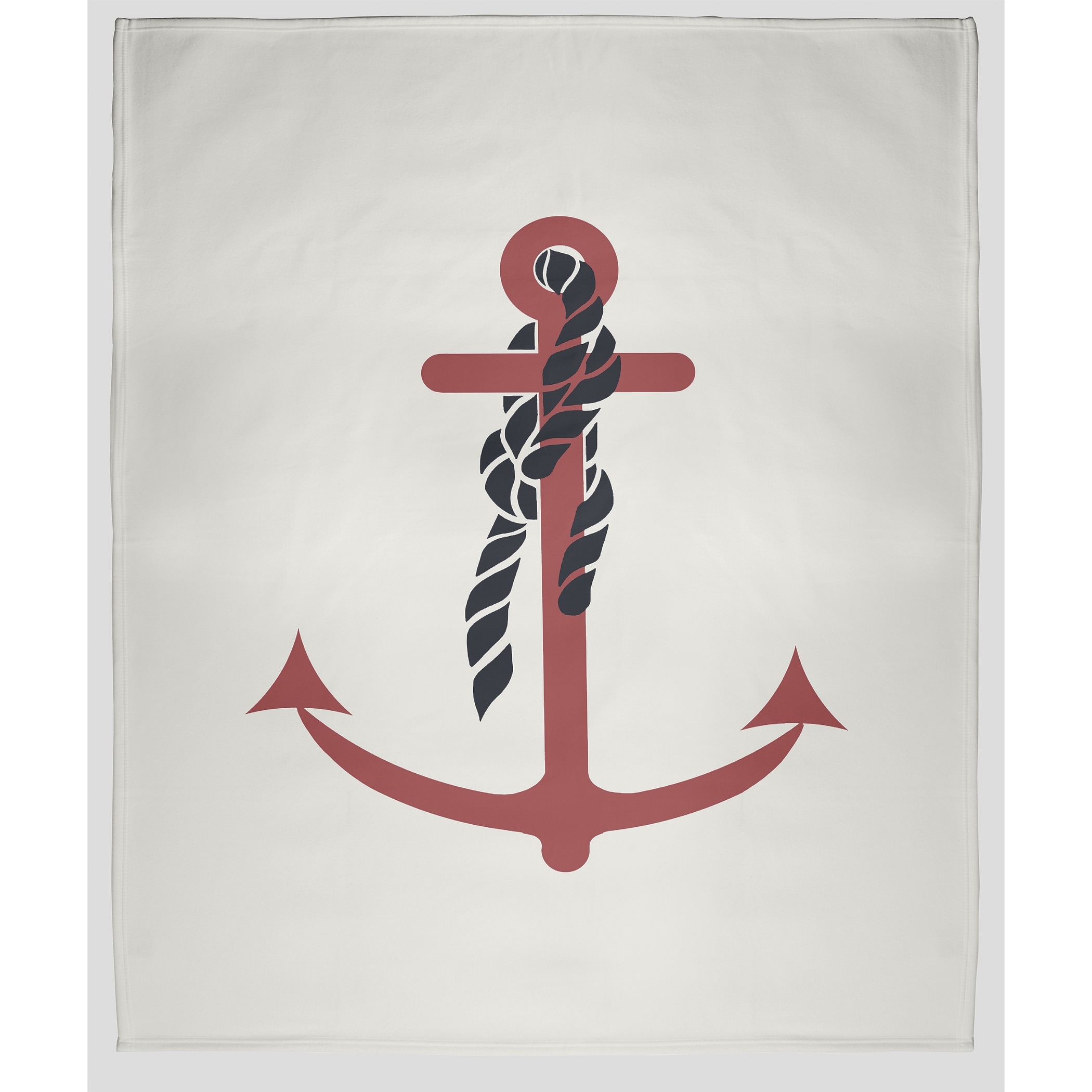 Anchor fleece blanket top