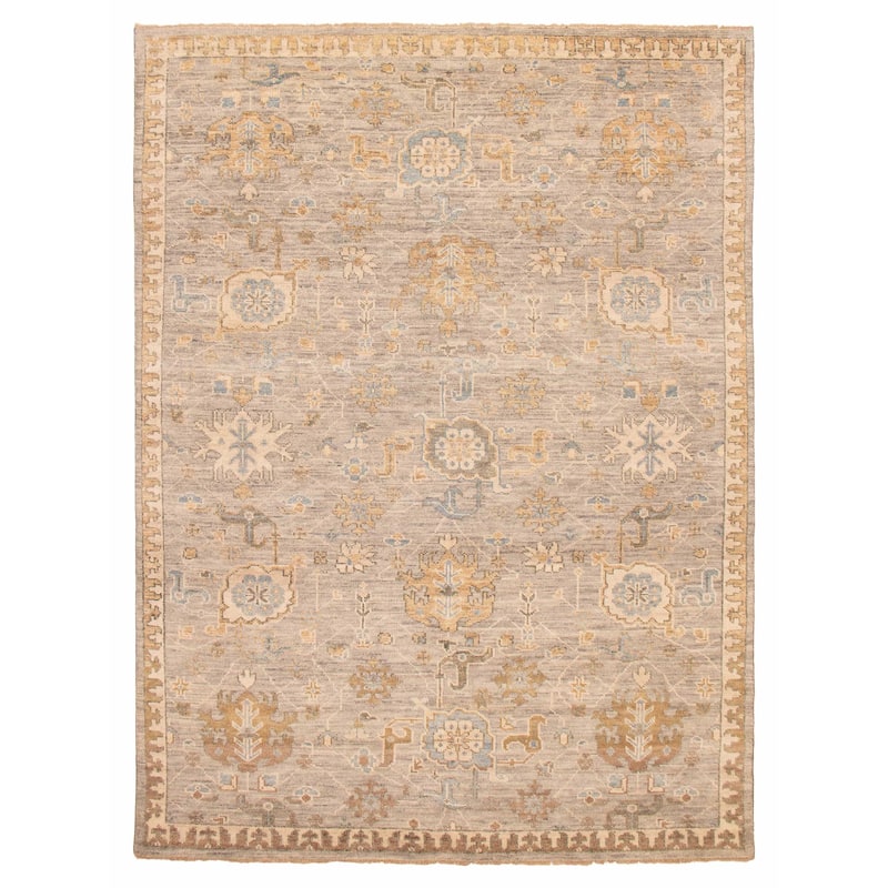ECARPETGALLERY Hand-knotted Jules Serapi Grey Wool Rug - 9'1 x 12'0 - Grey - 9'1 x 12'0