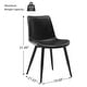 preview thumbnail 65 of 103, LUE BONA Modern Industrial Counter Stools Faux Leather Upholstered Counter Height Bar tools with Back