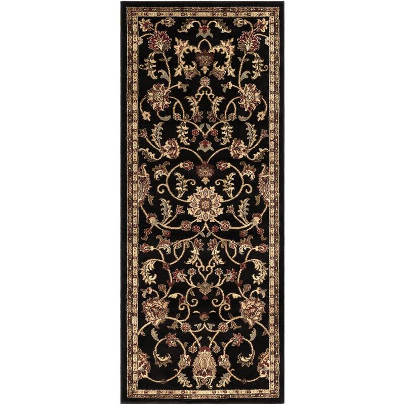 Livabliss Riley Updated Traditional Oriental Area Rug - Black - 2' 11" x 7' 3"