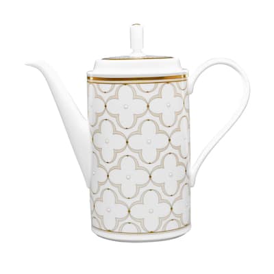 Noritake Trefolio Gold Coffee Server, 52 oz.