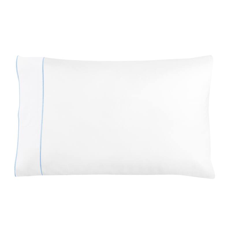 Home Sweet Home Collection 600TC Cotton Stripes Embroidery Edges Sheet Set & Pillowcases