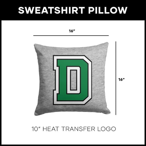dimension image slide 3 of 4, NCAA Ivy League 16 Inch Sweatshirt Pillow
