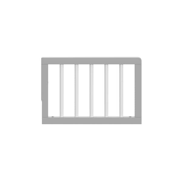 slide 2 of 5, Storkcraft & Graco Toddler Safety Guardrail (Dowels) Pebble Gray/White