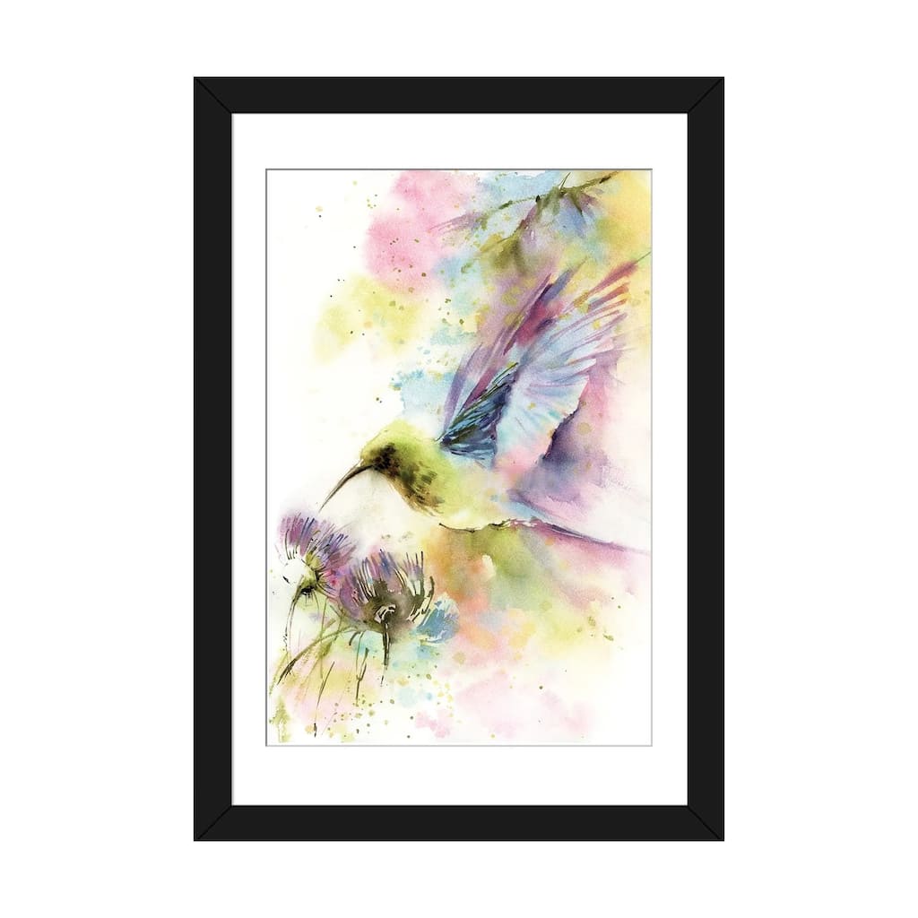 iCanvas "Hummingbird In Pastel Colors" by Sophie Rodionov