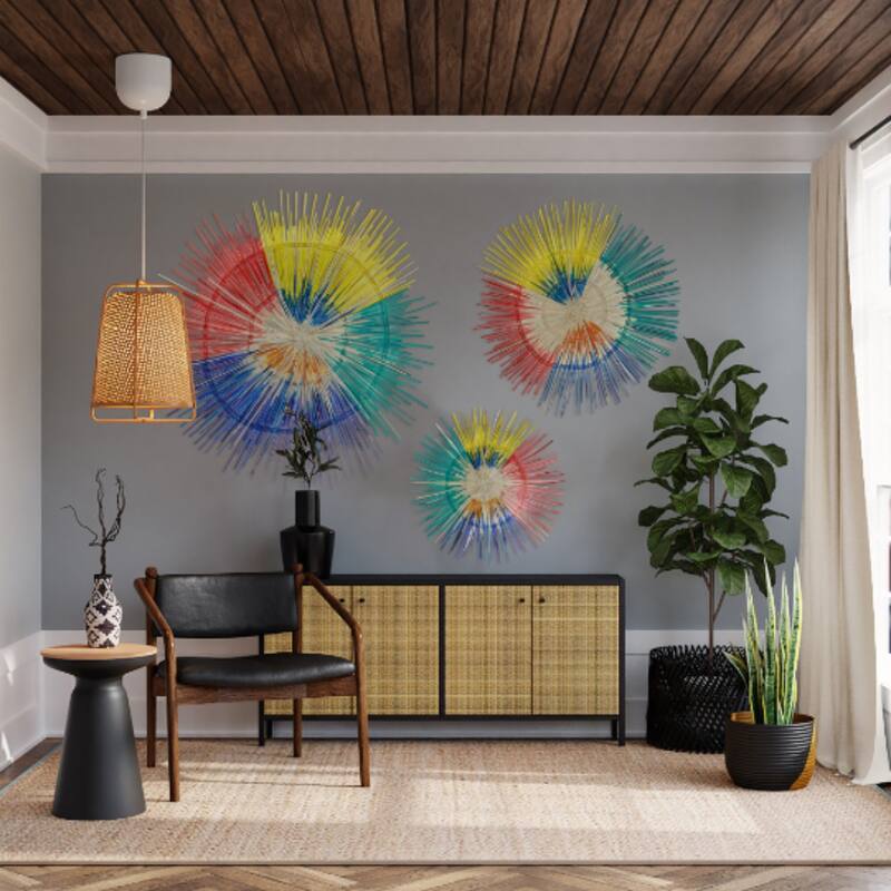 Global Crafts Large Sun Plate Wall Decor
