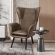 preview thumbnail 2 of 92, Upholstered Wingback Armchair Leisure Accent Chair, Single - 40.55" H x 28.34" W x 33.1" D