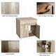 preview thumbnail 3 of 39, 24" Bathroom Vanity Set Tempered Glass/ Ceramics Sink Combo Wall Mounted Natural Cabinet Faucet Drain Mirror