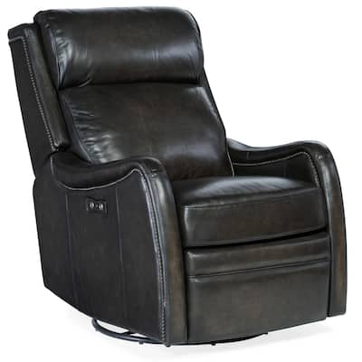 Hooker Furniture RC234-PSWGL Stark 28" Wide Leather Swivel Power